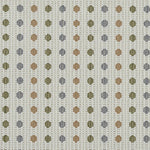 Patterned fabric with small geometric shapes on a neutral background