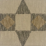 Textured carpet pattern with geometric shapes in brown and beige tones