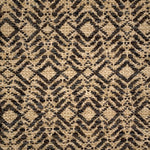 Handwoven rug detail in a contemporary design in tan and brown