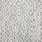 Broadloom carpet swatch in a geometric pattern in a medium grey design