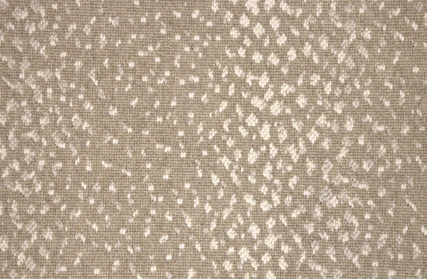 Broadloom carpet swatch spots design in medium grey