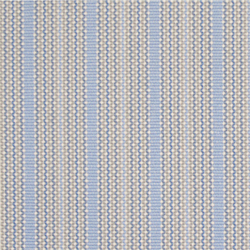 Striped flatweave runner in blue and grey