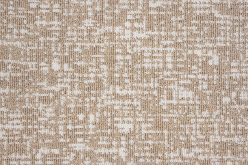 Broadloom carpet swatch textured design in dark tan