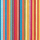 Detail of outdoor fabric in a rainbow stripe print.