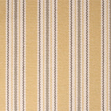 Striped flatweave runner in yellow and grey