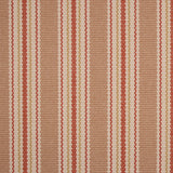 Striped flatweave runner in tan and burnt orange 