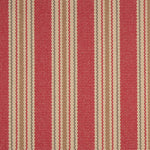 Striped flatweave runner in red and tan