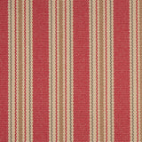 Striped flatweave runner in red and tan