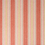 Striped flatweave runner in orange and yellow