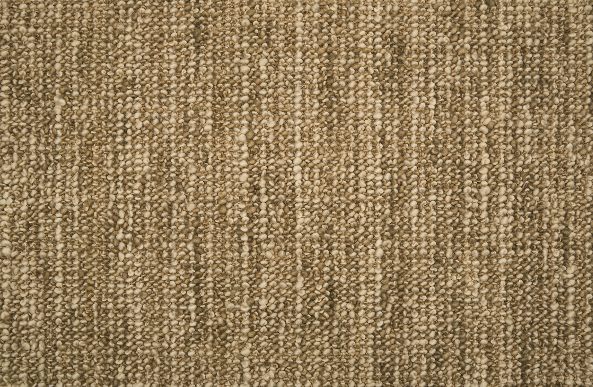 Textured loop carpet in warm brown.