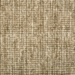 Textured loop carpet in cream and brown.