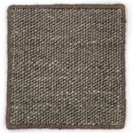 Flatweave dhurrie sample in brown