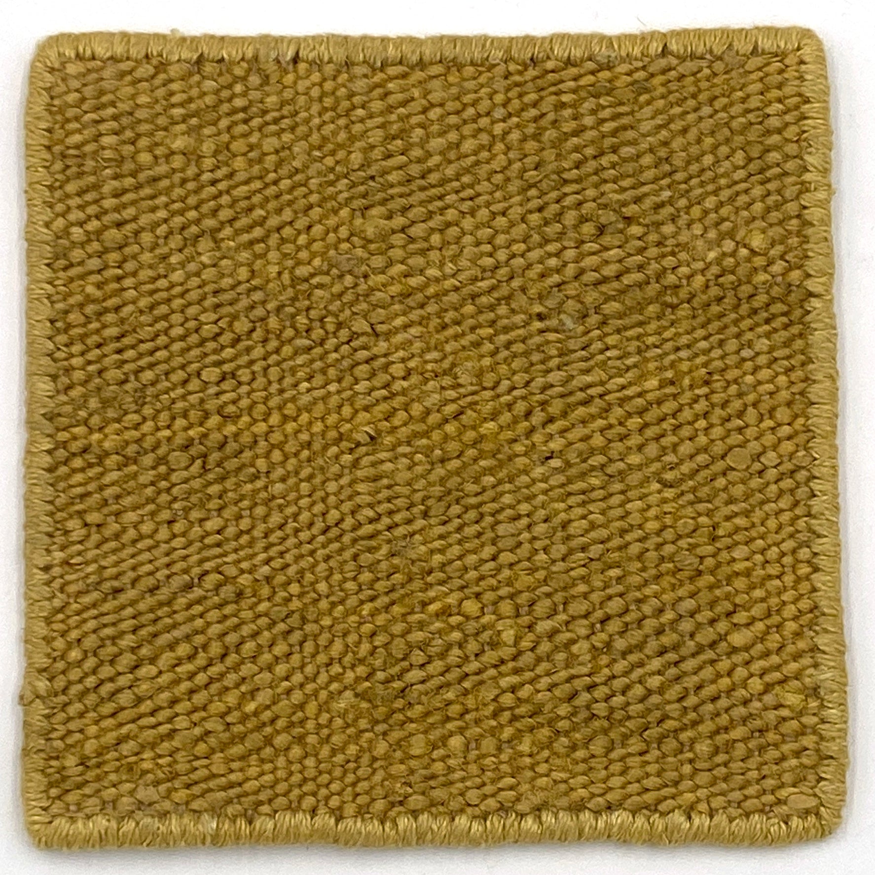 Flatweave dhurrie sample in yellow