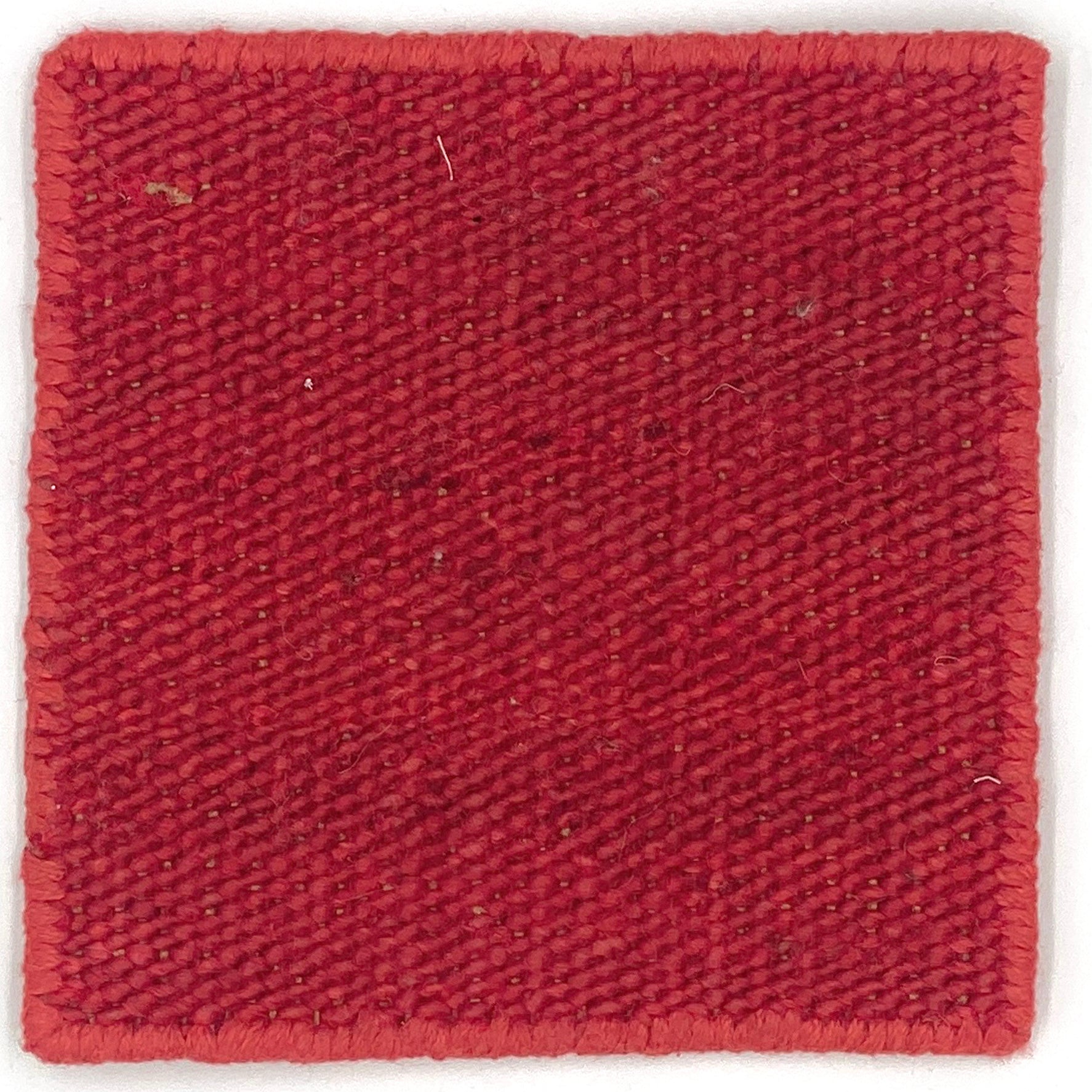 Flatweave dhurrie sample in red