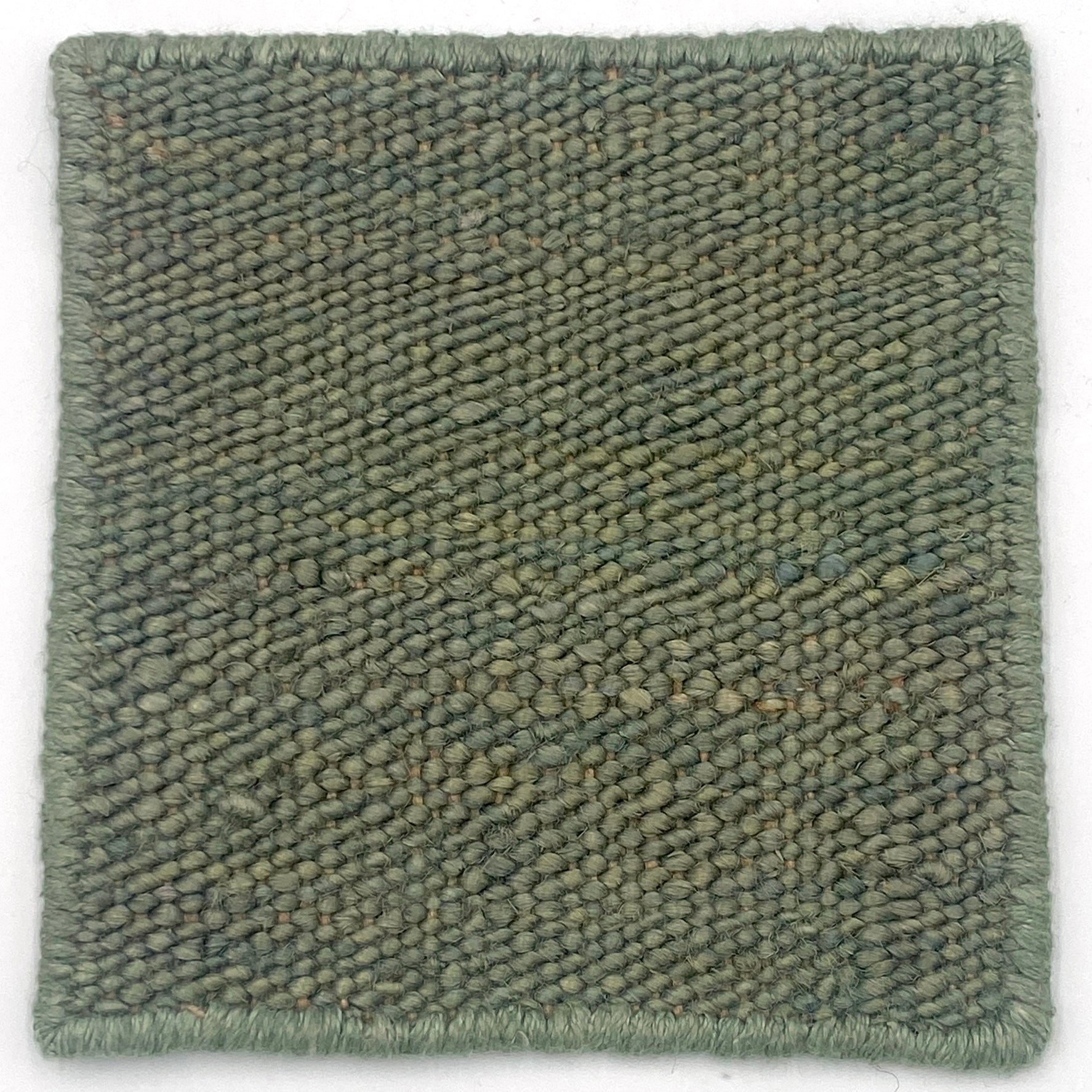 Flatweave dhurrie sample in green