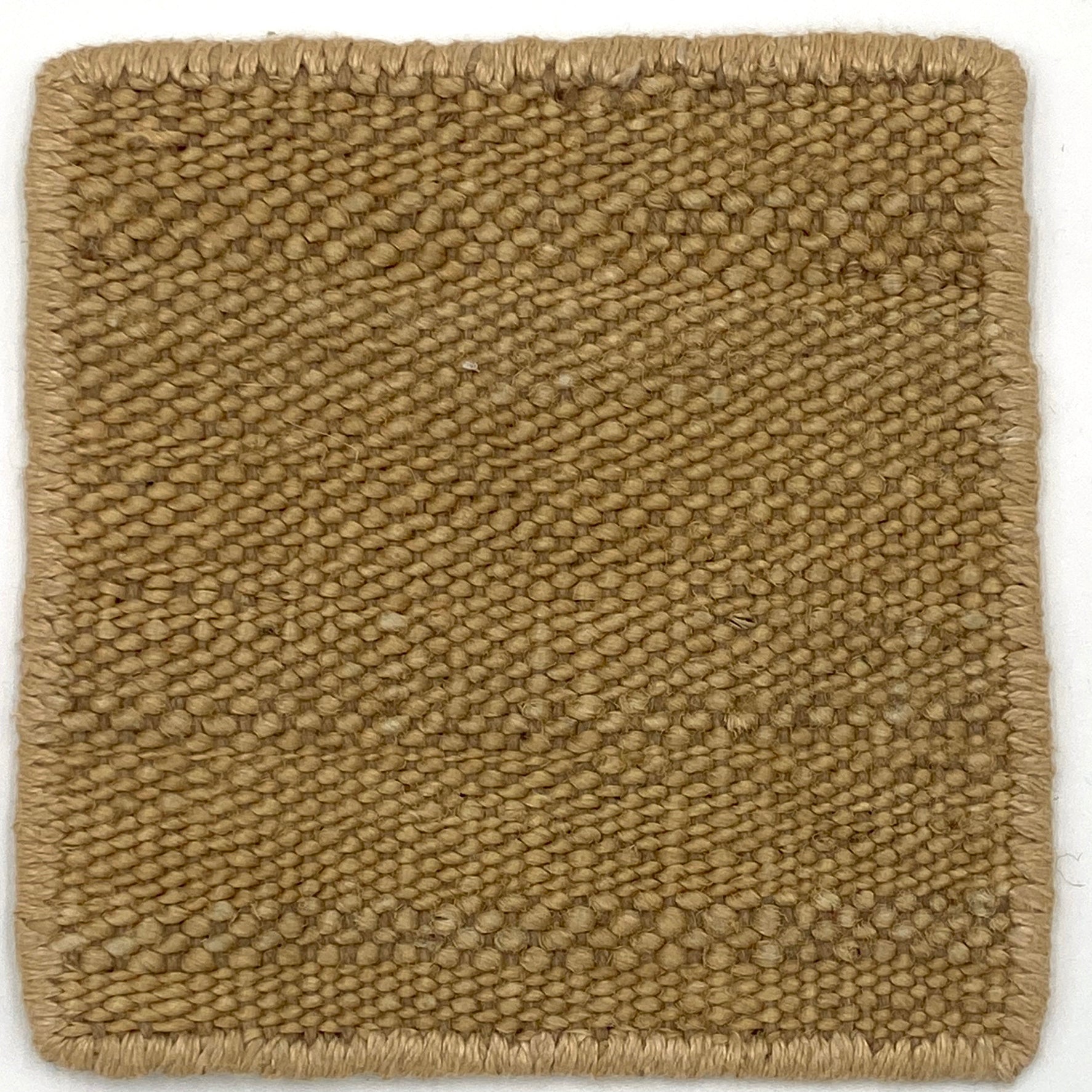 Flatweave dhurrie sample in tan
