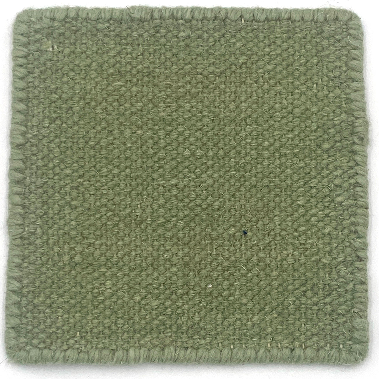 Flatweave dhurrie sample in aqua green