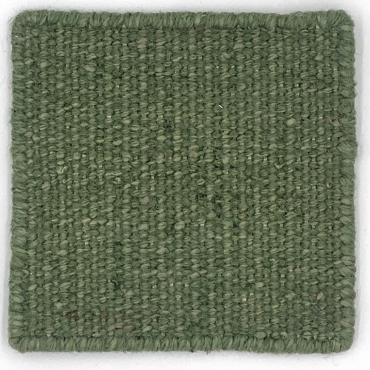 Flatweave dhurrie sample in green