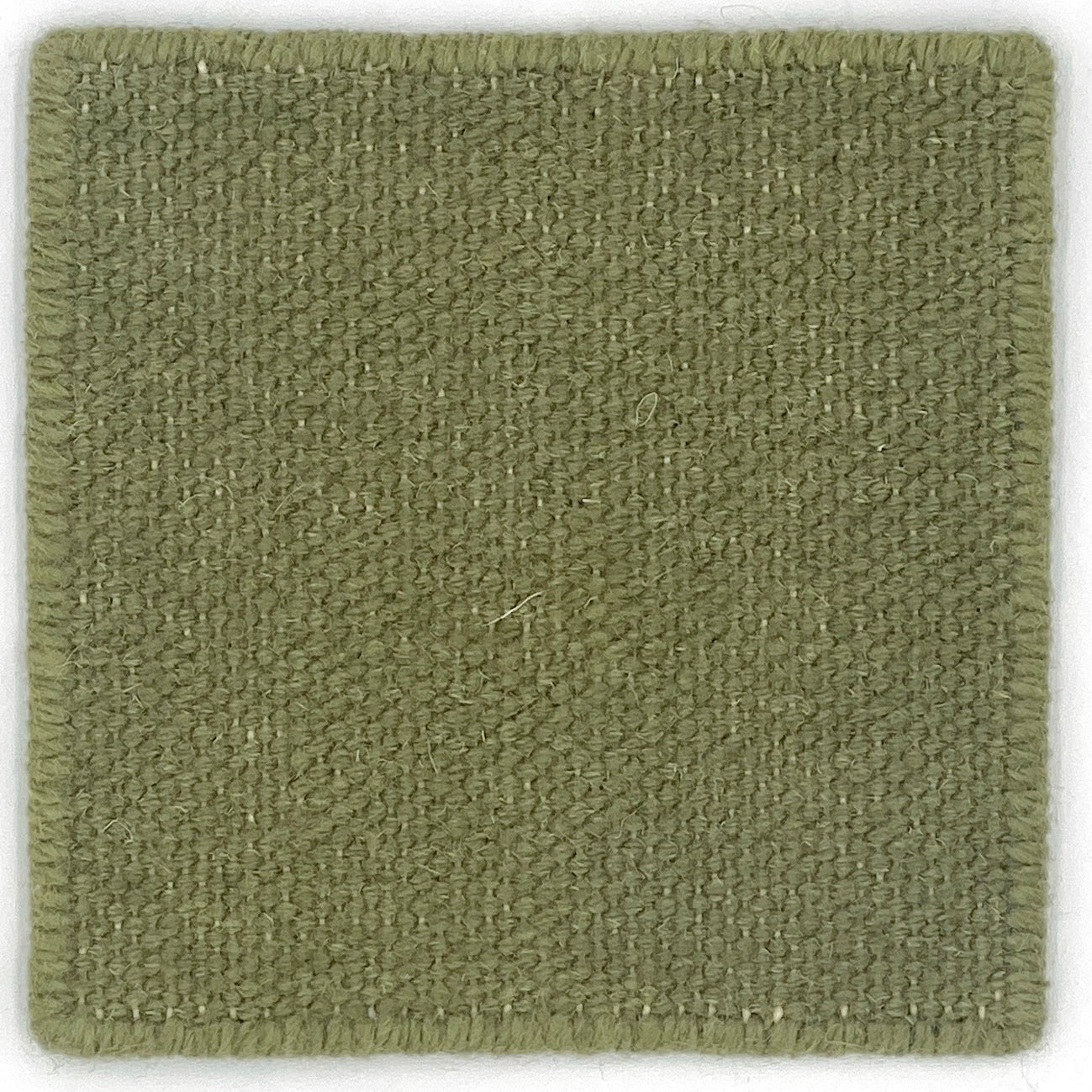 Flatweave dhurrie sample in green
