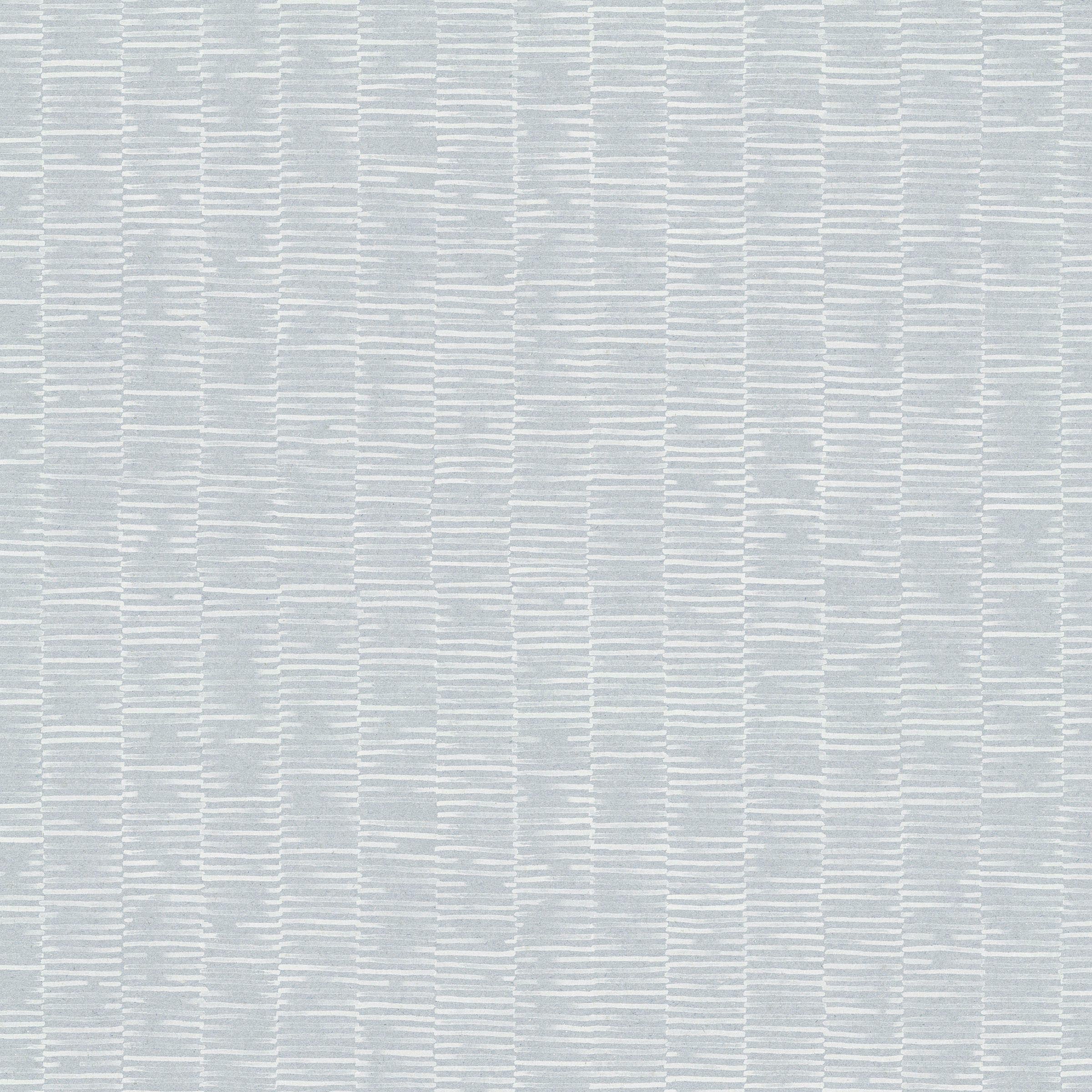 Detail of fabric in a small-scale checked pattern in shades of light blue.