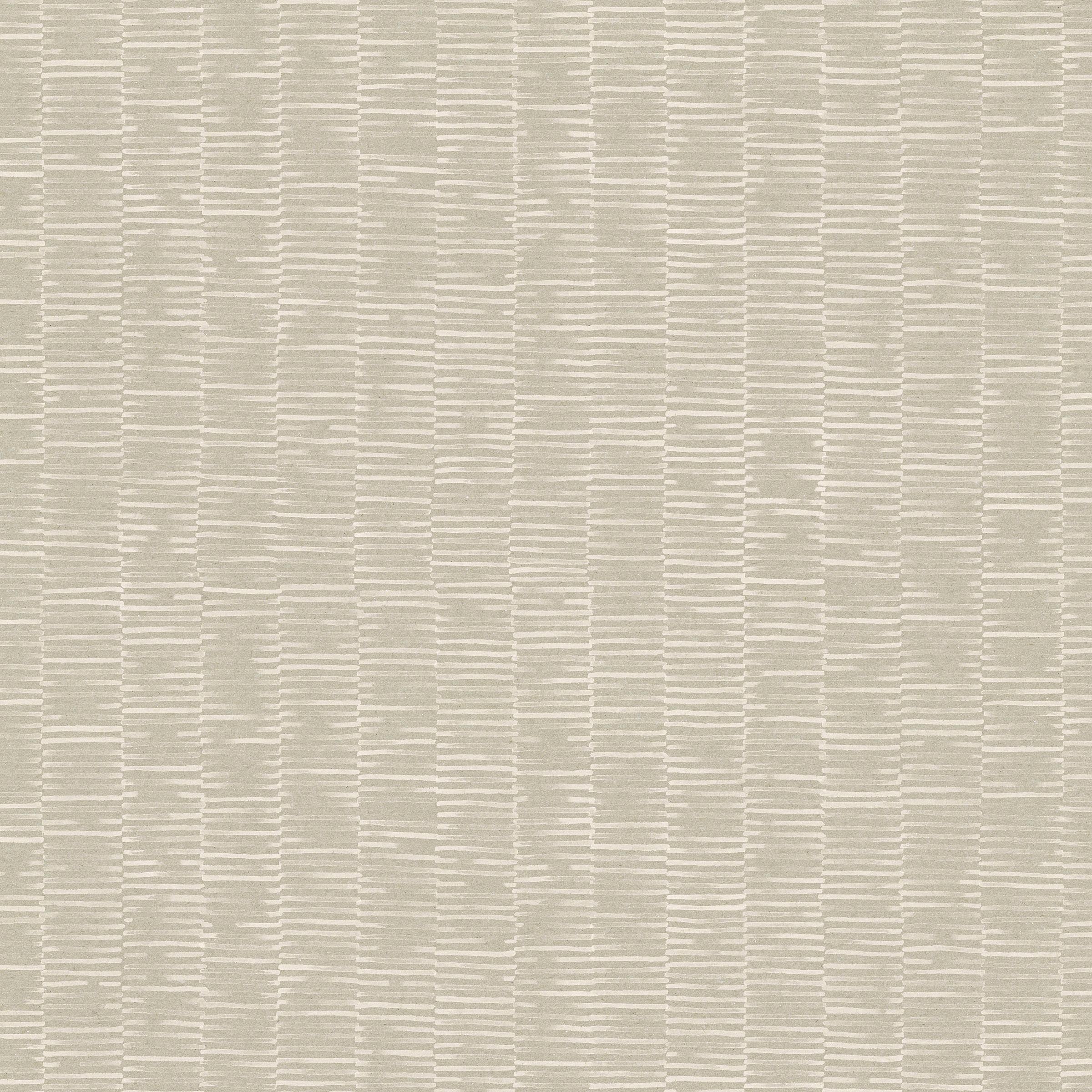 Detail of fabric in a small-scale checked pattern in shades of gray and cream.