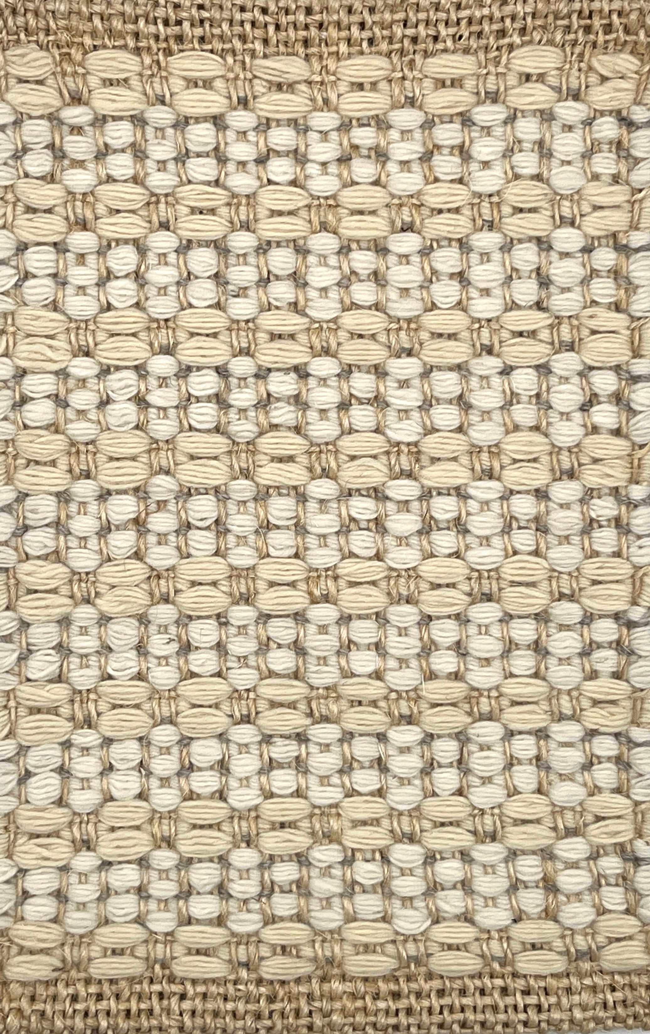 Textured woven pattern in beige and brown tones
