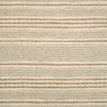 Broadloom carpet in beige with taupe stripes.