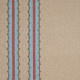 Striped flatweave runner in tan blue and red 