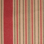 Striped flatweave runner in sand red and green