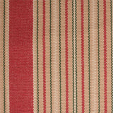 Striped flatweave runner in sand red and green