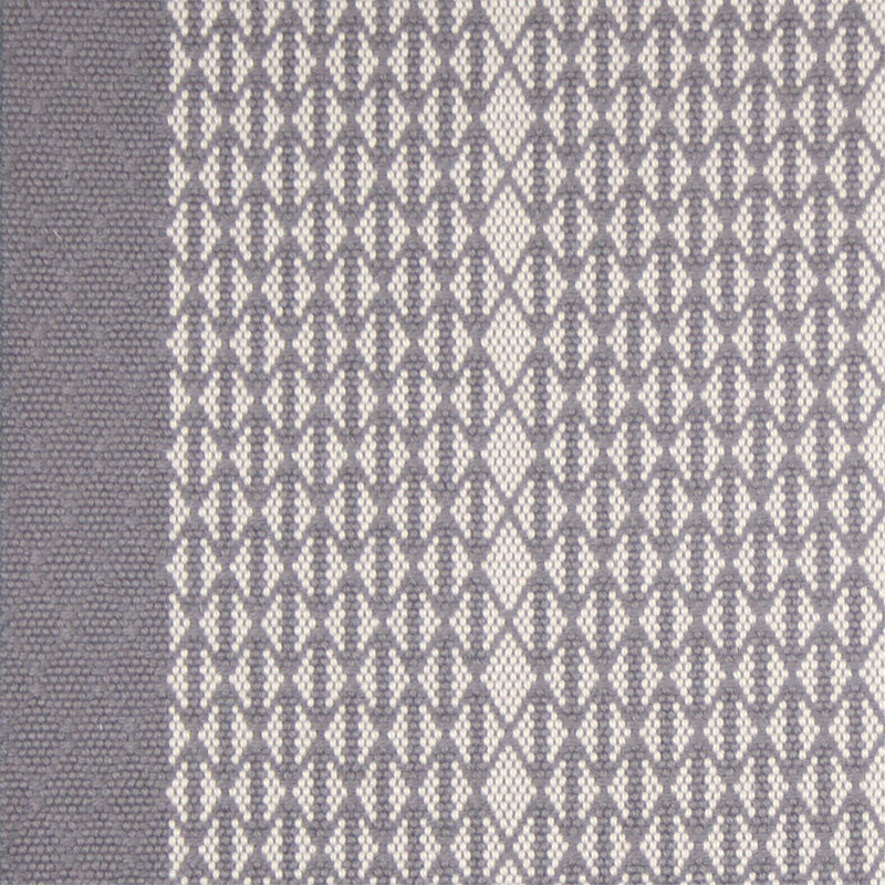 Striped with diamond flatweave runner in purple