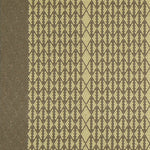 Striped with diamond flatweave runner in mustard and brown