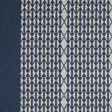 Striped with diamond flatweave runner in blue