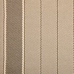 Striped flatweave runner in light grey and brown