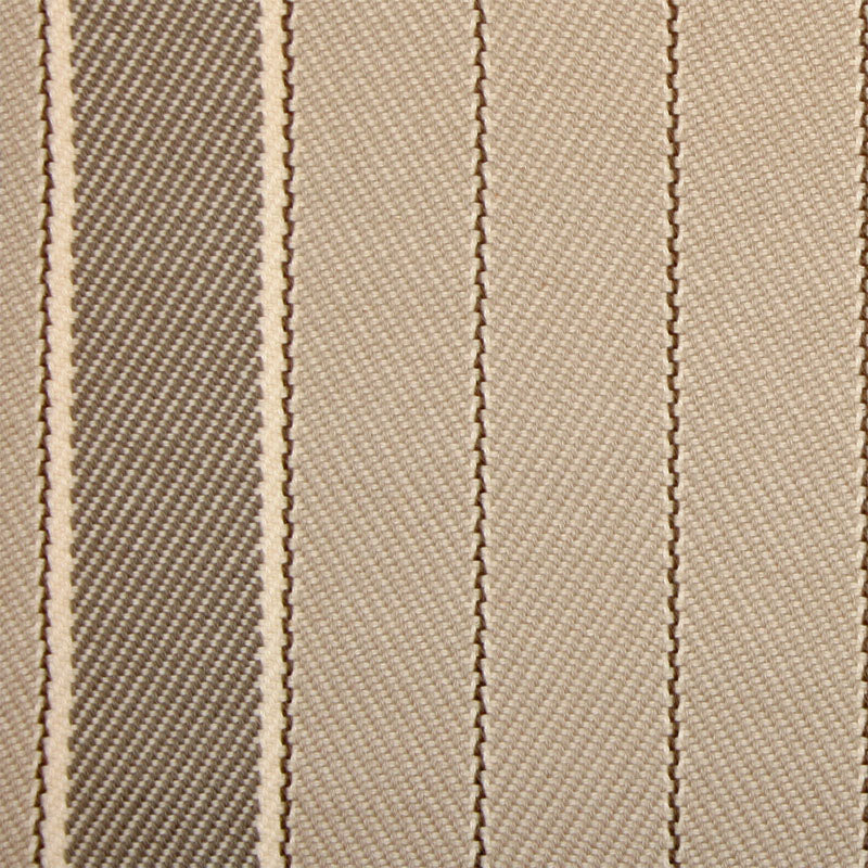 Striped flatweave runner in light grey and brown