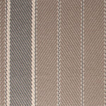 Striped flatweave runner in tan and grey