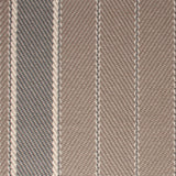 Striped flatweave runner in tan and grey