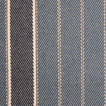 Striped flatweave runner in blue and grey