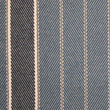 Striped flatweave runner in blue and grey