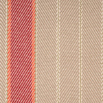 Striped flatweave runner in pink and neutral 