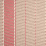 Striped flatweave runner in cream and pink 