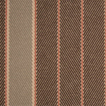 Striped flatweave runner in sage and brown 