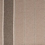 Striped flatweave runner in grey and sand