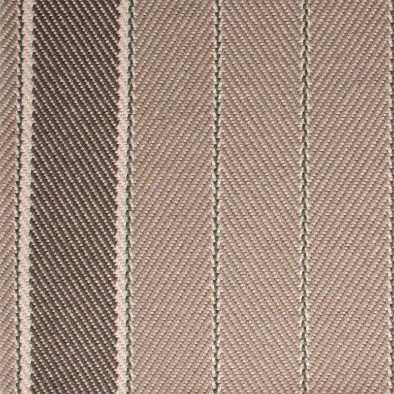 Striped flatweave runner in grey and sand