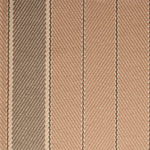 Striped flatweave runner in tan 