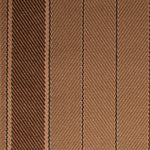 Striped flatweave runner in tan and brown