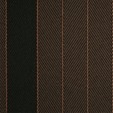 Striped flatweave runner in brown and forrest green