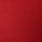 A swatch of linen fabric in a solid red color.