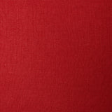 A swatch of linen fabric in a solid red color.