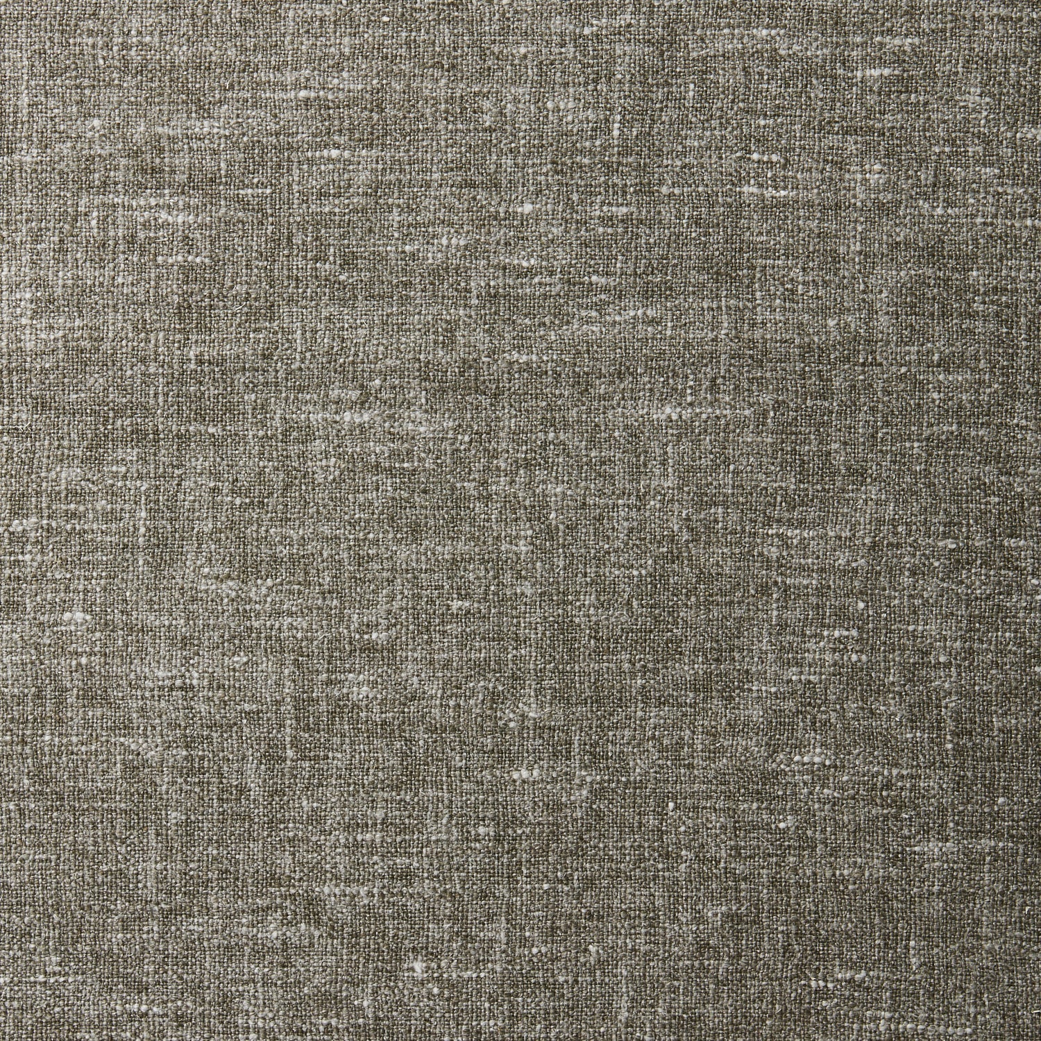 A swatch of blended linen fabric in a mottled brown color.